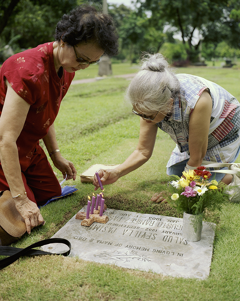 Mom at Lola's Grave