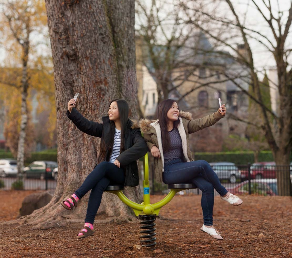 Ameya, Ellie, Selfie in the Park, 2014