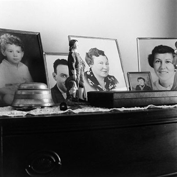 Portraits on Dresser, Joan Fall Home, Maryland, 2001