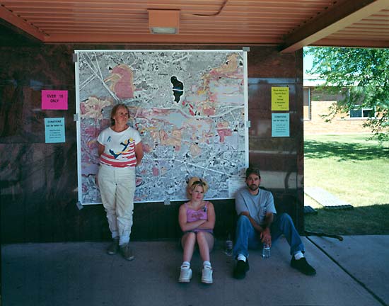 Volunteers in search of a missing 5 year old girl, Chisholm, MN 2003, 2004