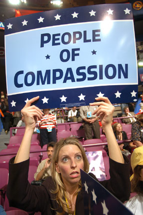 The People of Compassion, Floor of the Republican National Convention, New York City, New York, 2004