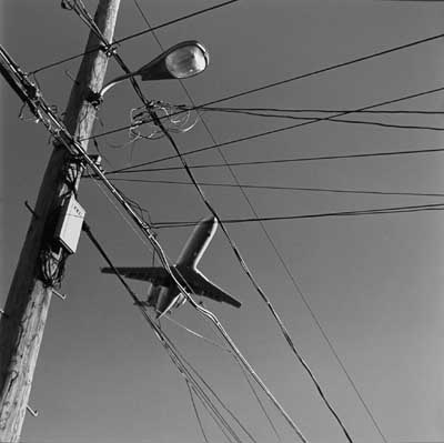 Airplane with Wires and Street Light, 1999