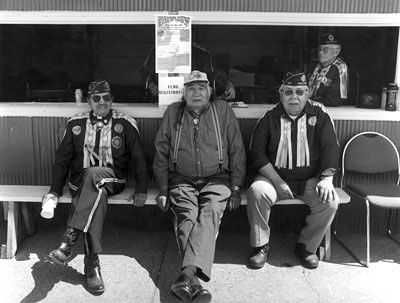 Ho Chunk Veterans, George Stacey, Ebeneezer Hall, Keith Snake, 2001