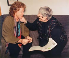 Susan Sussman and Sarajane Avidon Collaborating, 1999