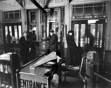 El Station, Interior, Sixth and Ninth Avenue, from New York Portfolio II