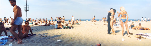 Oak Street Beach, Chicago, from Changing Chicago