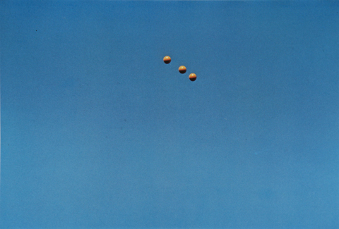 Throwing Three Balls in the Air to Get a Straight Line (Best of Thirty-Six Attempts) (detail)
