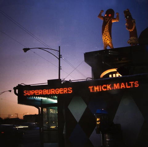 Superdawg, Dusk, Milwaukee and Devon, from the 
