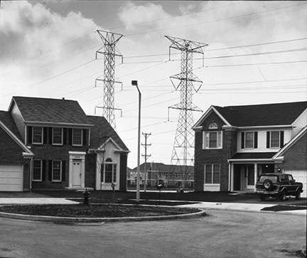 Homes with High Voltage Towers, from Changing Chicago