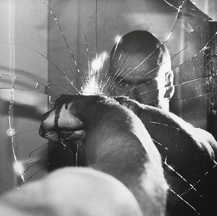 Untitled (Henry Rollins’ Profile Reflected in a Broken Mirror)
