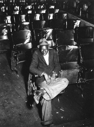 Black Man in Bijou Theatre, Nashville, Tennessee
