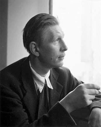 W. H. Auden in Window
