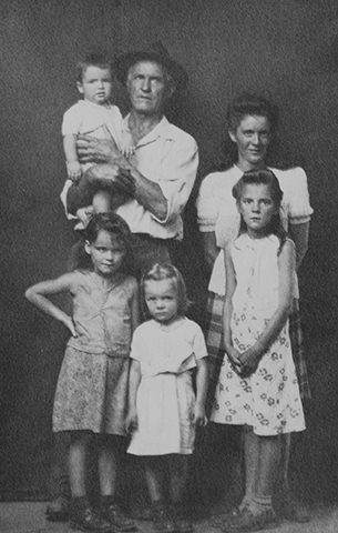 Untitled (six-person family, standing)