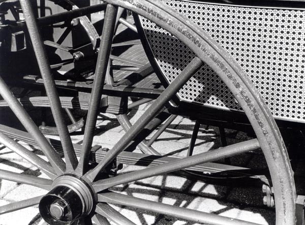 [Detail of a Jennings Carriage Wagon Wheel]