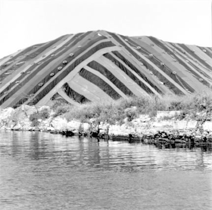 Salt Mountain on Chicago Sanitary and Ship Canal, from Changing Chicago