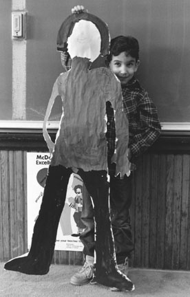Harry Morales and his Self Portrait, Hans Christian Anderson Elementary School, Chicago, from Changing Chicago