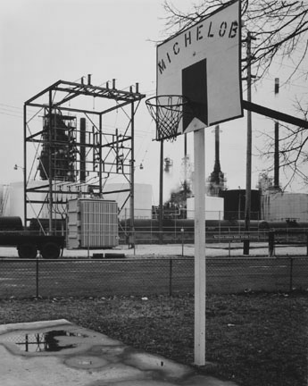 Backyard in Front of Northern Indiana Public Service Station and Amoco Oil Refinery, Whiting, Indiana