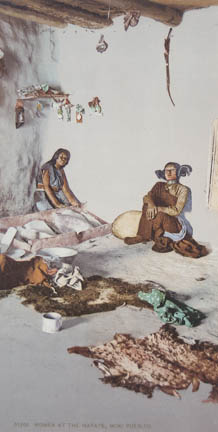 Women at the Matate, Moki Pueblo, Arizona