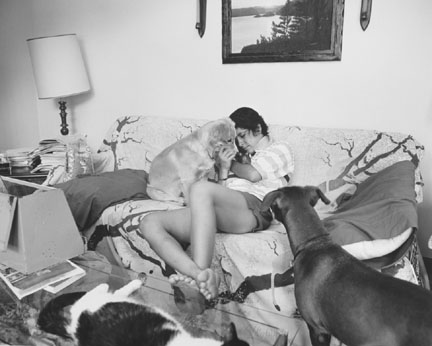 T.J. with her Animals at Home, from Changing Chicago