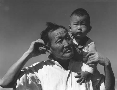 Manzanar, California, Grandfather and grandson
