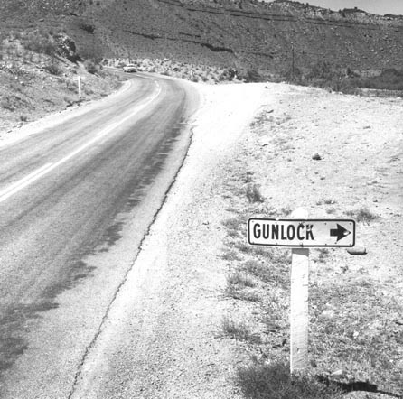 Gunlock On the Road into Town