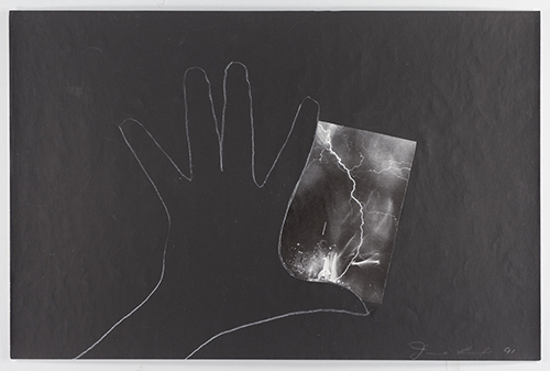 Untitled (Hand with lightning) from Keeping My Hand In series