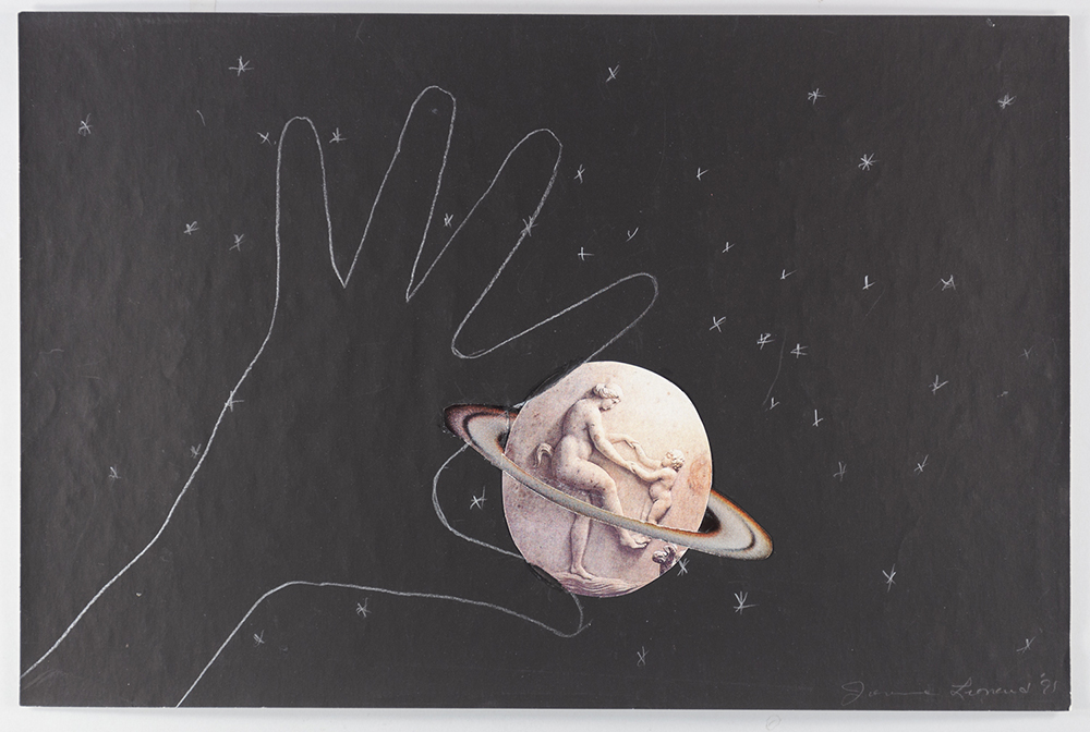 Untitled (Hand with Mother/Child Medallion with Saturn's Rings) from Keeping My Hand In series