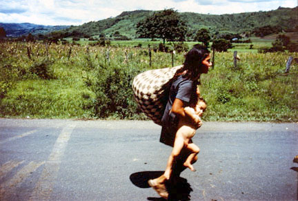 Fleeing the Bomb to Seek Refuge Outside of Esteli, from the 