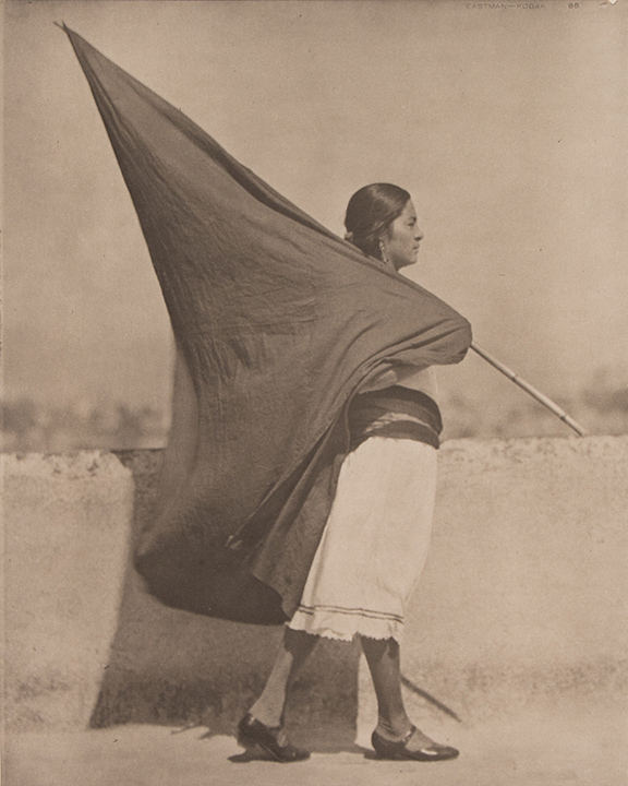 Woman with Flag