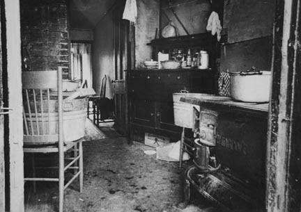 Slum Negro kitchen, Washington, D.C.