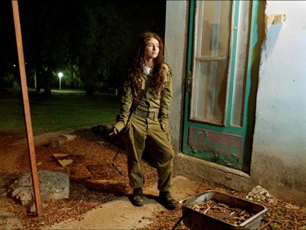 Dana, a sniper instructor, outside her room, Kibbutz Kfar Hanassi, Israel (#25) from the Serial No. 3817131 portfolio