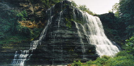 Burgess Falls, Falling Water River, TN, August 1991, from the 