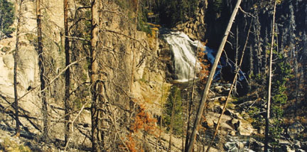 Gibbon Falls, Yellowstone National Park, WY, Sept 1991, from the 