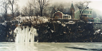 Ice Falls, Erie Canal, Little Falls, N.Y., February, 1989, from the 