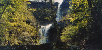 Kaaterskill Falls, Catskill Mountains, NY, May 1989, from the 