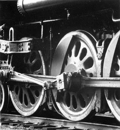 Driving Wheels of a 408-4 Type Steam Locomotive #6218, Canadian National Railway, White River Junction, Vermont