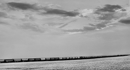 Union Pacific Railroad, Westbound Grain Train West of Sharon Springs, Kansas