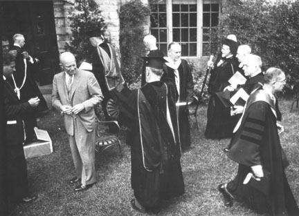 President Eisenhower at Northwestern University, Meeting of Heads of Branches of Protestant Church