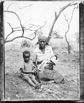 Narame Fausta With Her Daughter Esther and Her Newborn Makantamba (