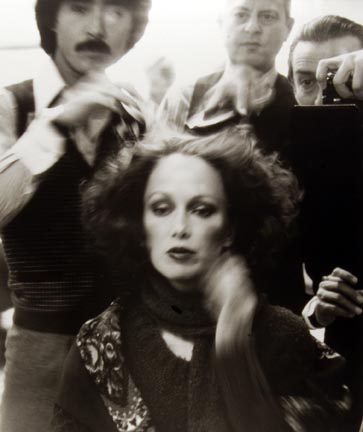 Suga, Alvin Chereskin, Skrebneski and Karen Graham, 07 April 1977, New York Studio