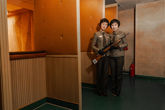 68 Miss KIM and Miss YANG, Meari Shooting Range, Pyongyang