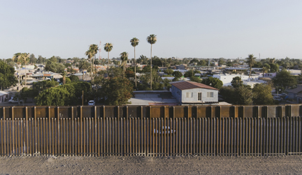 Bollard Fence, Los Algodones, Baja, California, from the 
