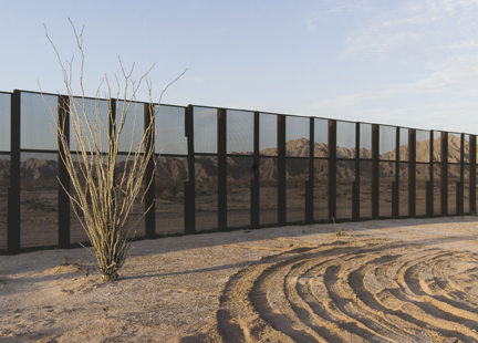 Drop-off Spot and Border Fence, Sonora, from the 