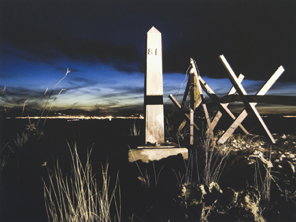Border Monument No. 81, N 31° 20.048' W 109° 24.796', from the 