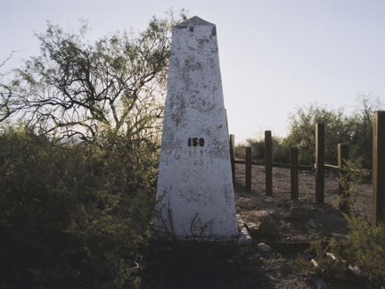 Border Monument No. 150, N 31° 39.042 ' W 112° 04.558', from the 