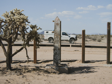 Border Monument No. 156, N 31° 44.625 ' W 112° 22.438', from the 