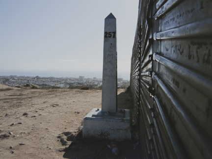 Border Monument No. 257 East, from the 