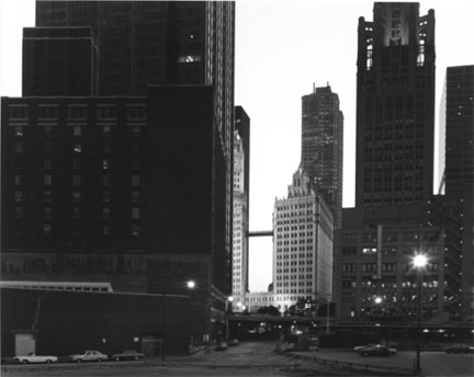 Chicago (Kinzie Street, East of Michigan Avenue, View West)