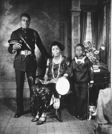 A Member of Garvey's African Legion with his Family