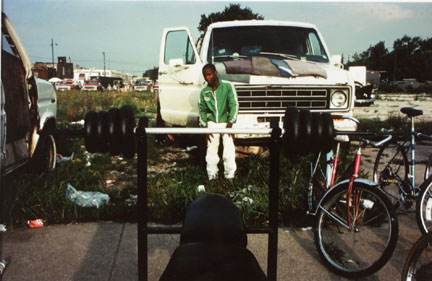 Boy With Weights, from Changing Chicago